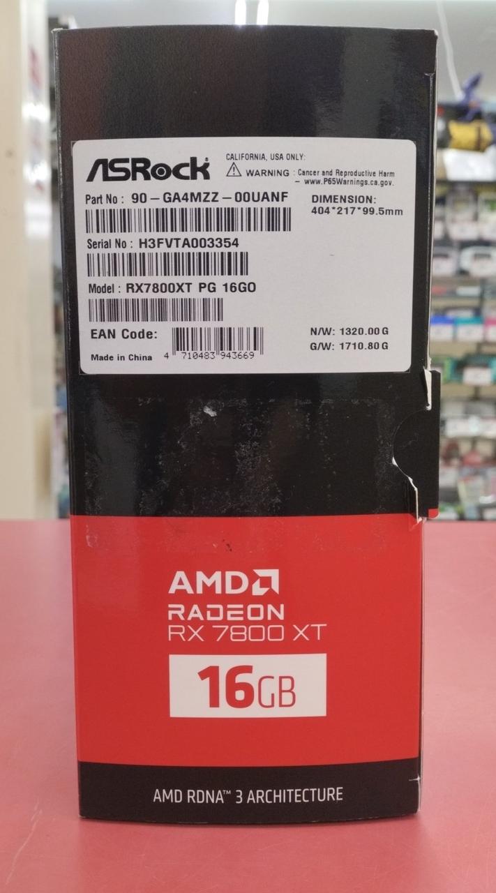 ASROCK Graphics Board RX7800XT PG 16GO