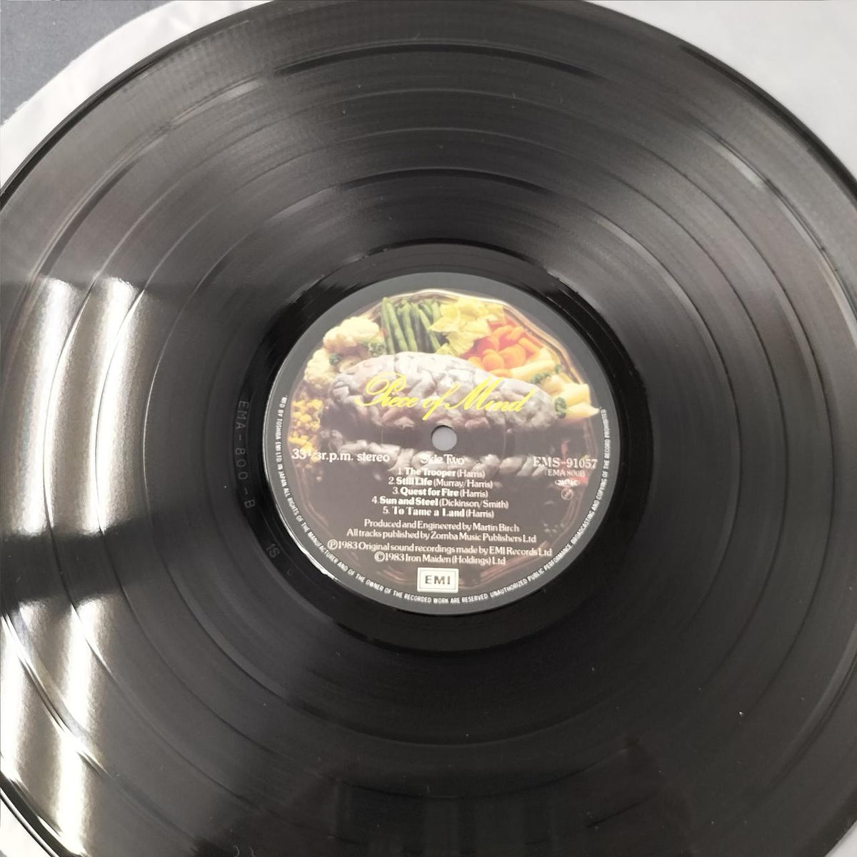 EMI LP Western Music Iron Maiden / Brain Reform
