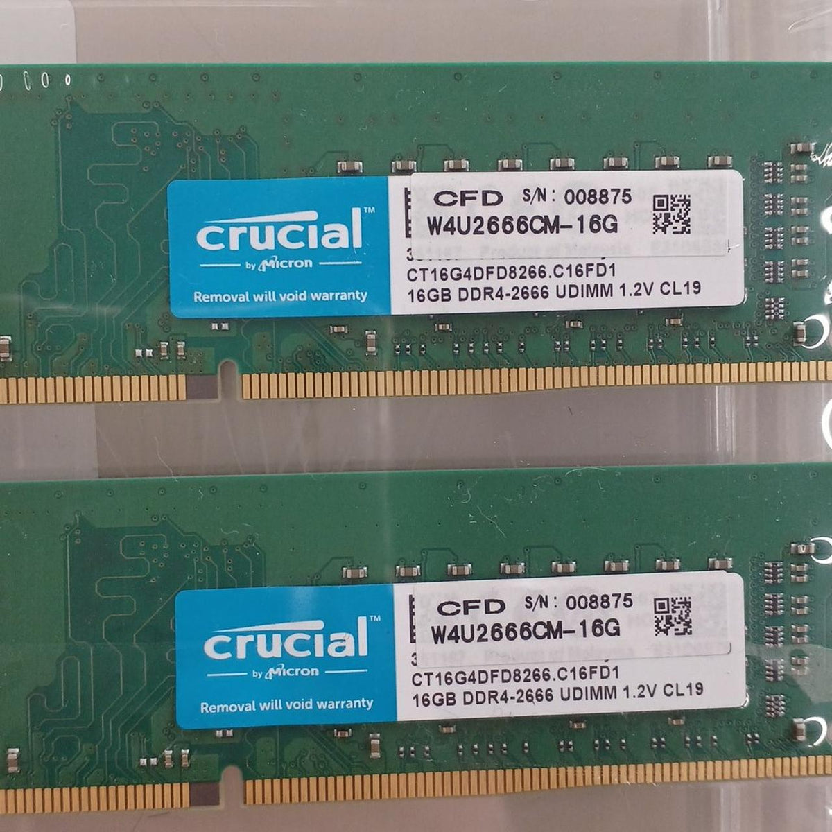 CRUCIAL DDR4 Memory (16GB x 2 sticks) CT16G4DFD8266C16FD1