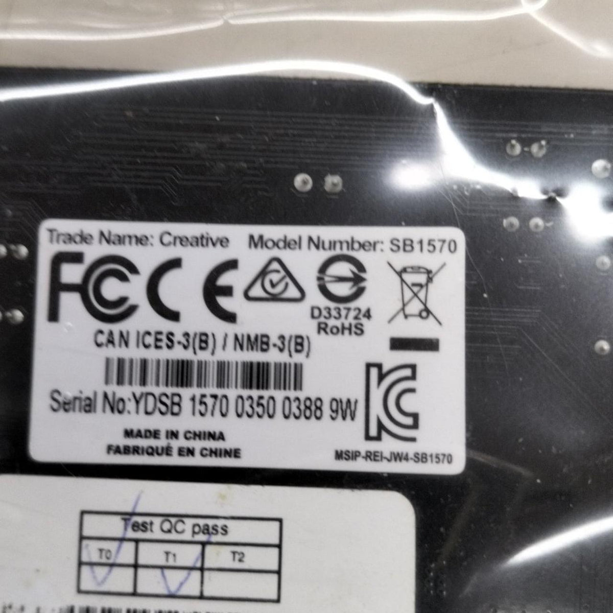 CREATIVE Sound Card: SB1570