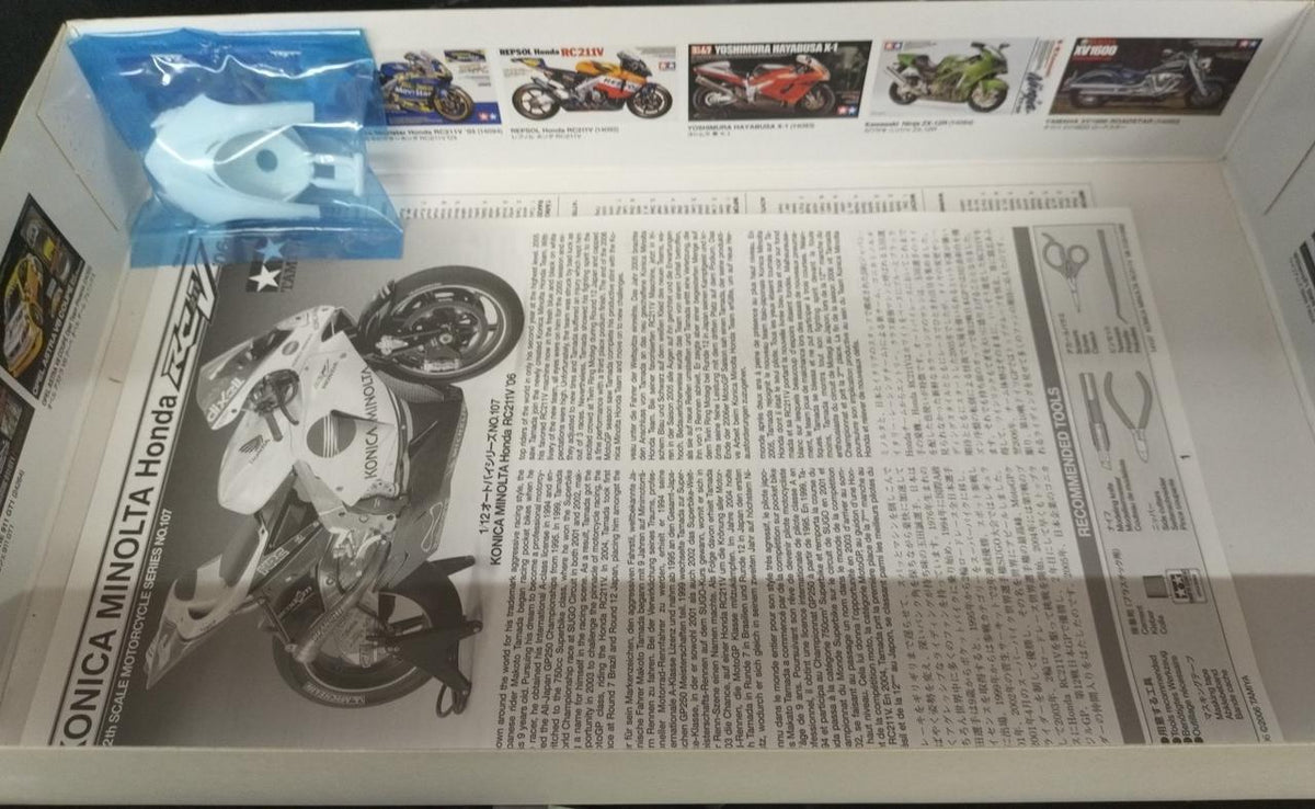 TAMIYA Motorcycle KONICA MINOLTA HONDA RC211V 06 - Banzai Thrifting | BanzaiHobby