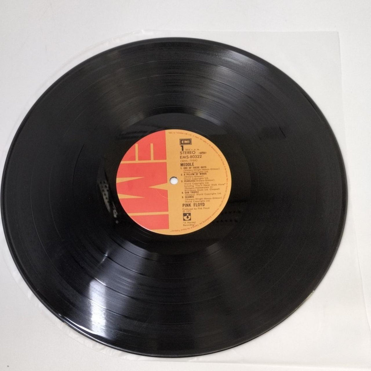 TOSHIBA EMI LP Record / EMS-80322 Pink Floyd / Meddlesome