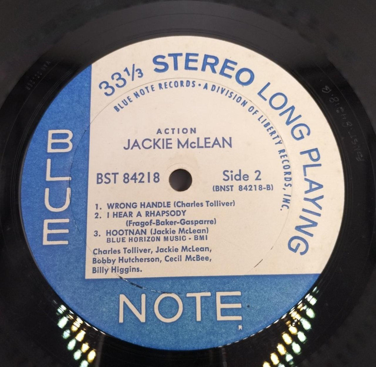 BLUE NOTE RECORDS ACTION JACKIE MCLEAN BST-84218