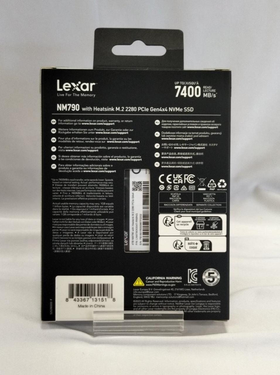 LEXAR SSD LNM790X004T-RN9NG