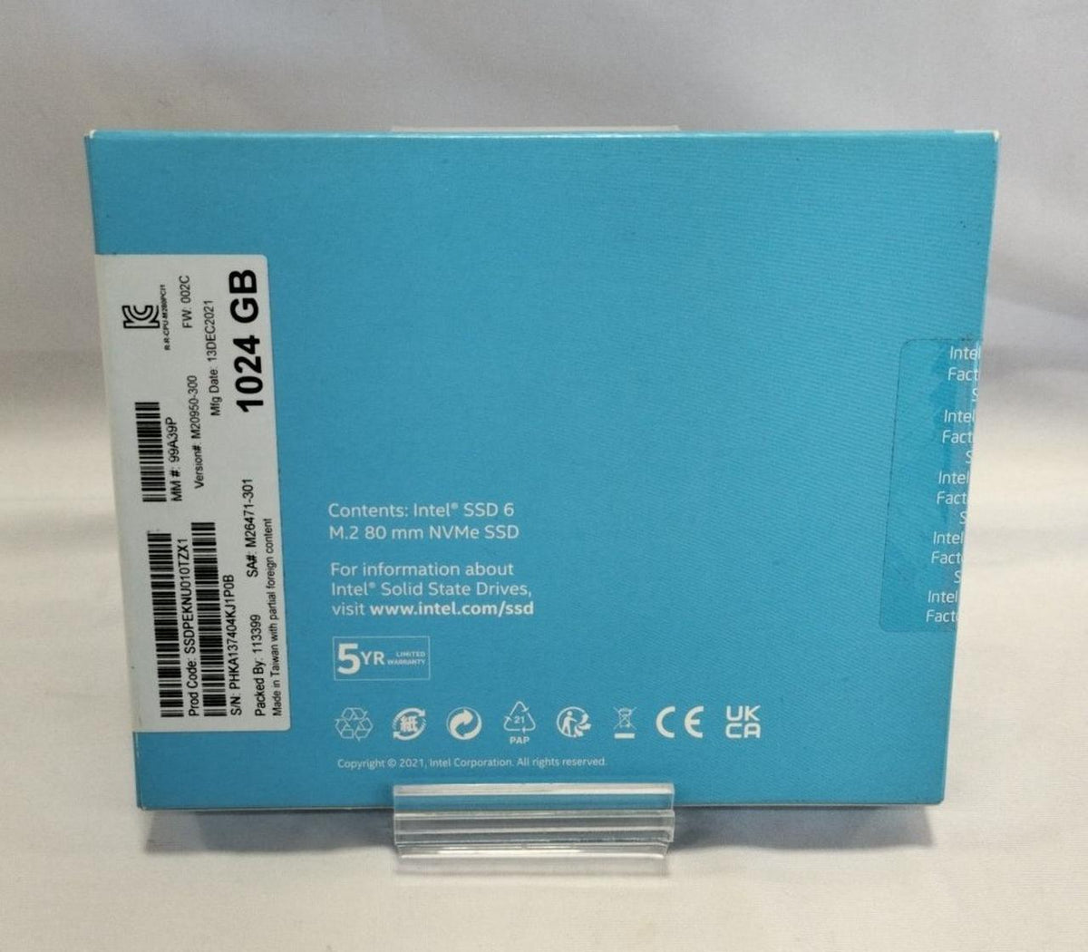 INTEL M.2 SSD SSDPEKNU010TZX1