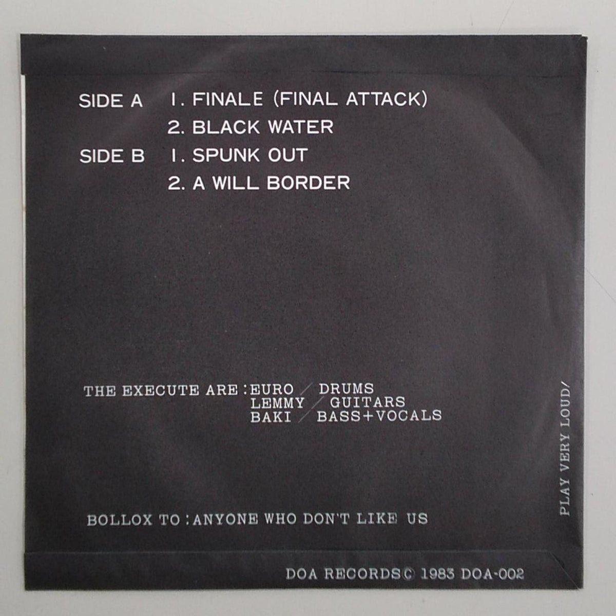 DOA RECORDS THE EXECUTE/HARD CORE TEMPTATI DOA-002