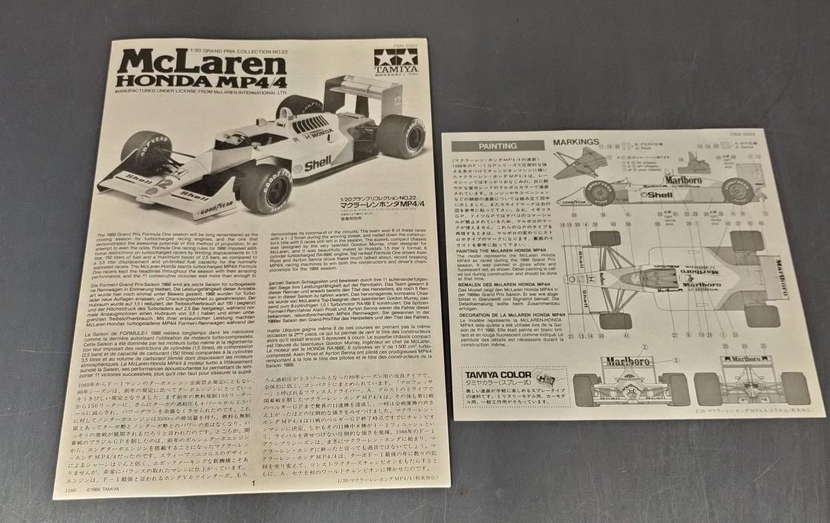 Tamiya 1/20 Scale McLaren Honda MP4/4