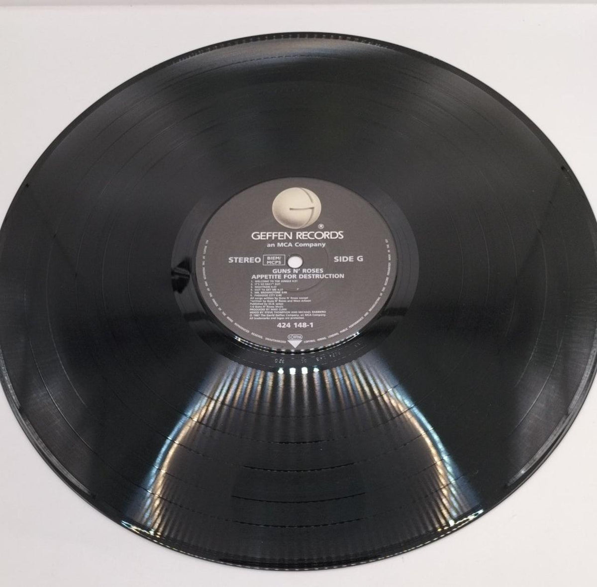 GEFFEN APPETITE FOR DESTRUCTION LP Record