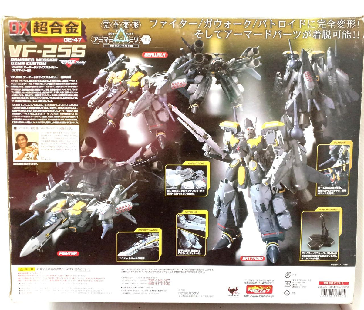 BANDAI DX Chogokin VF-25S Armored Messiah Valkyrie (Ozma Lee's Unit)