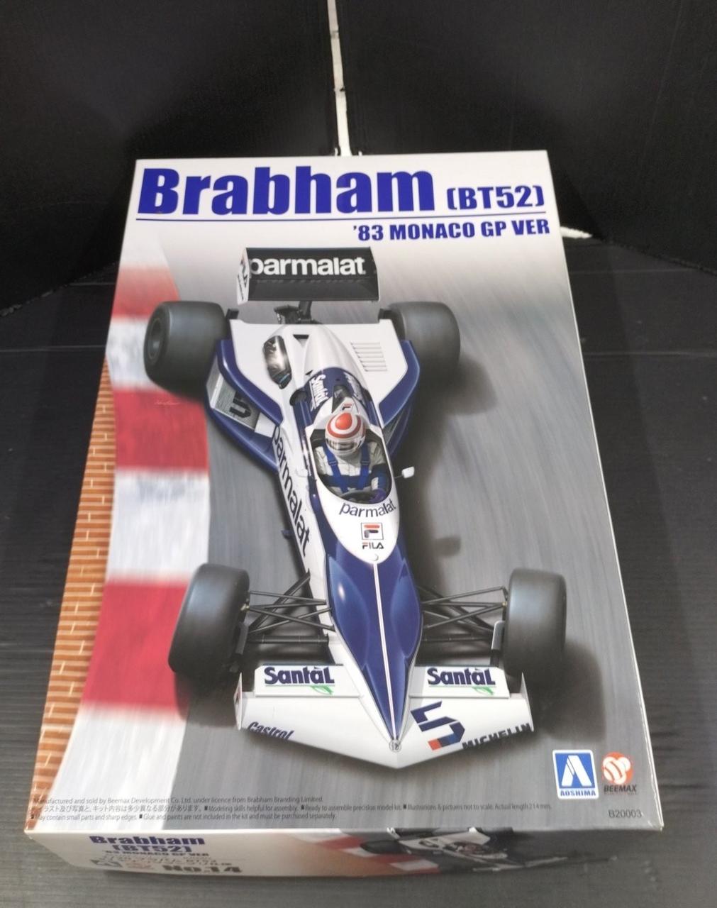 AOSHIMA Car: 1/20 Brabham BT52 83 Monaco Grand Prix Spec