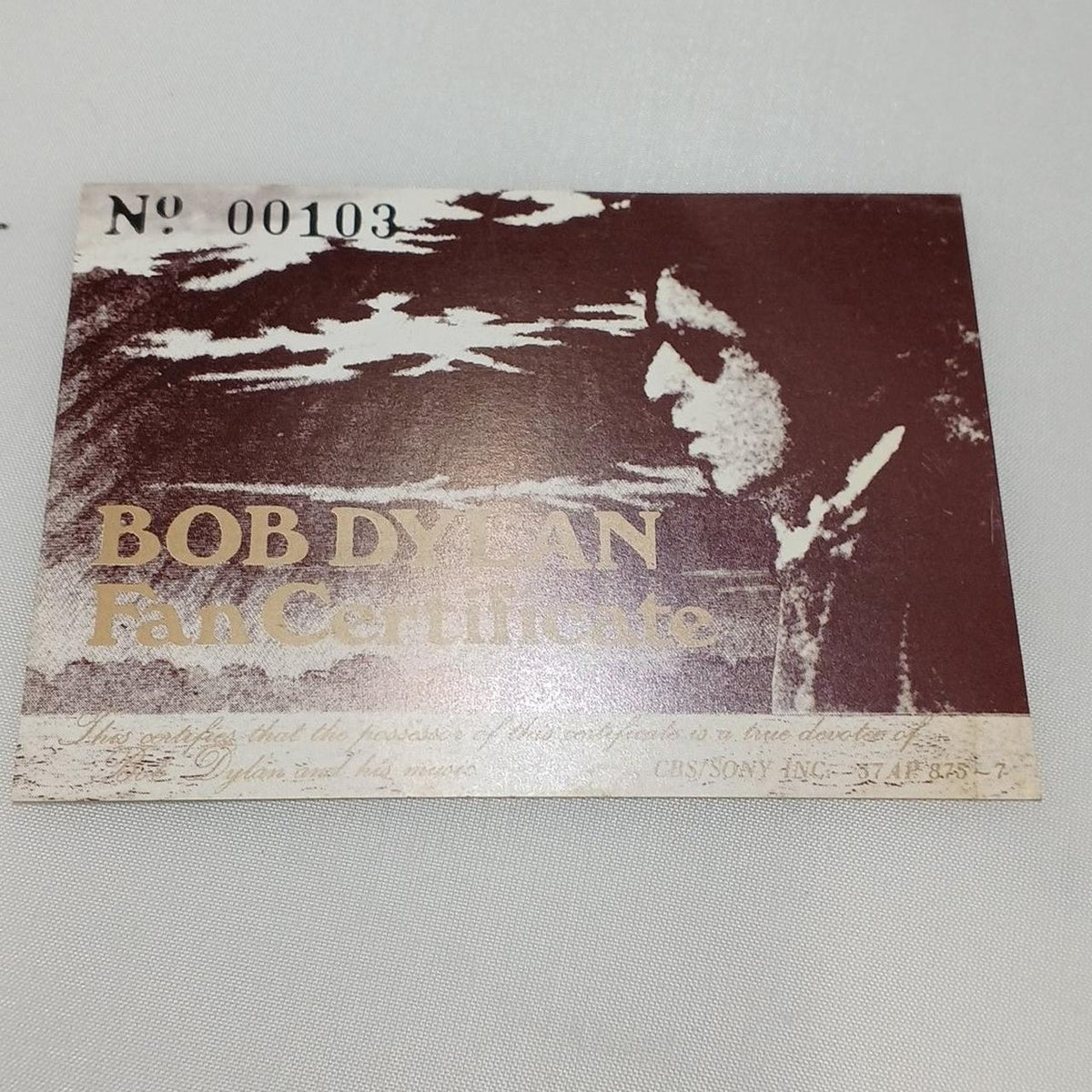 CBS/SONY LP record BOB DYLAN / MASTERPIECES