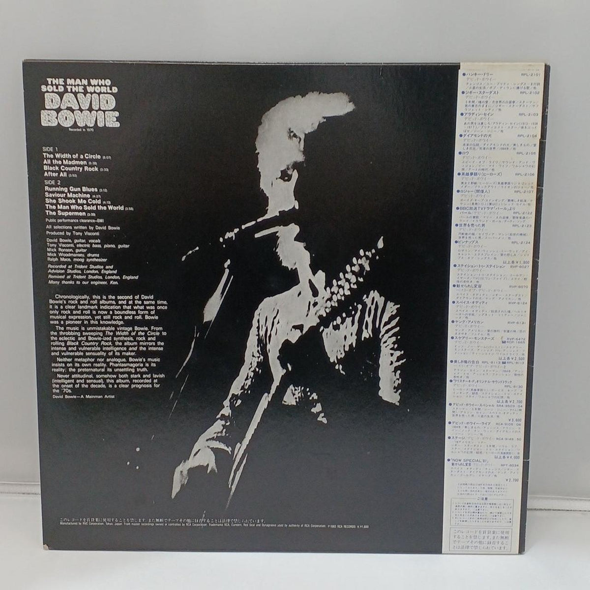 RCA LP record DAVID BOWIE ? THE MAN WHO SOLD