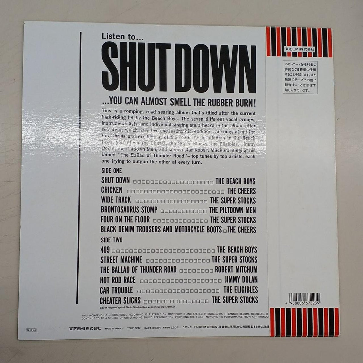 Toshiba EMI LP Record VARIOUS / SHUT DOWN
