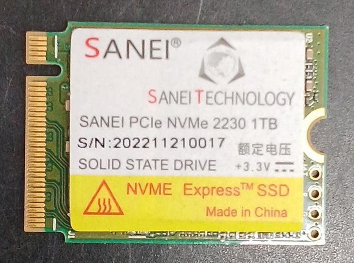 SANEI M.2 SSD PCIE NVME 2230 1TB