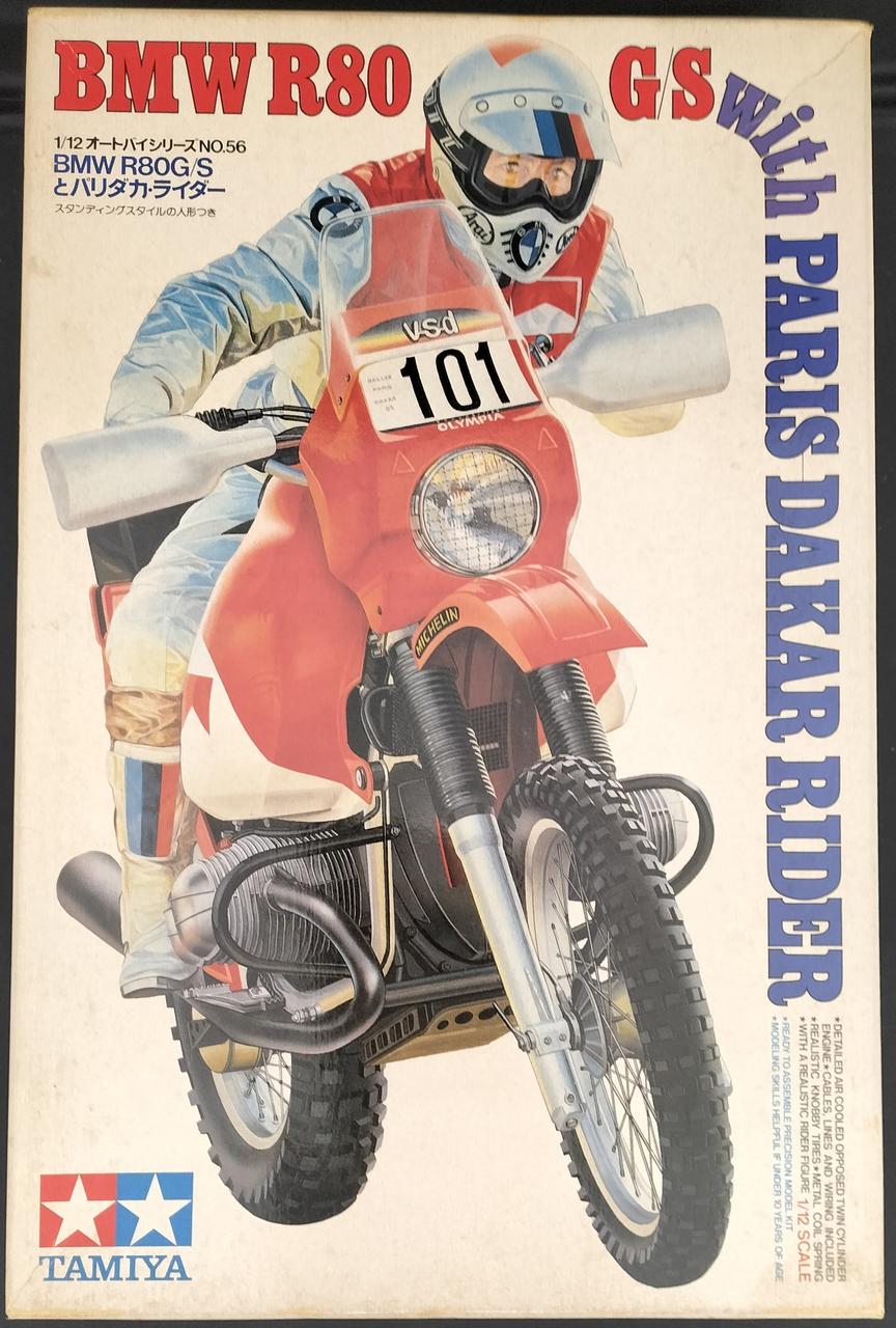 Tamiya BMW R80 G/S and Paris-Dakar Rider Motorcycle Series NO.56