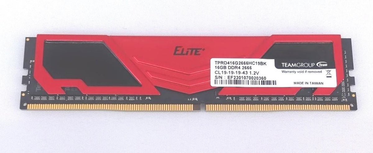 ELITE DDR4 Memory TPRD416G2666HC19BK