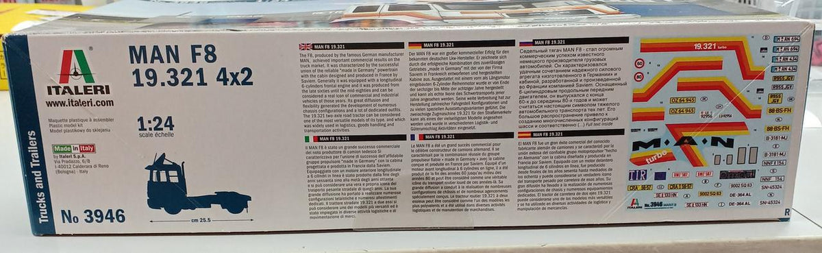 Italeri Car & Truck 1/24 MAN F8 19.321 4×2
