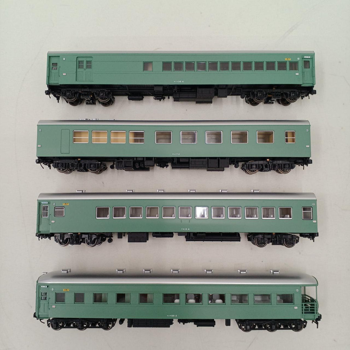 Tenshodo HO Gauge Limited Express 'Hato' Blue General Basic + Add-on Set
