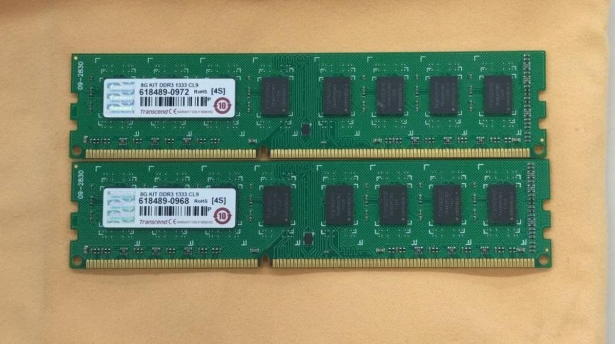 TRANSCEND PC Memory DDR3-1333 8GB x2