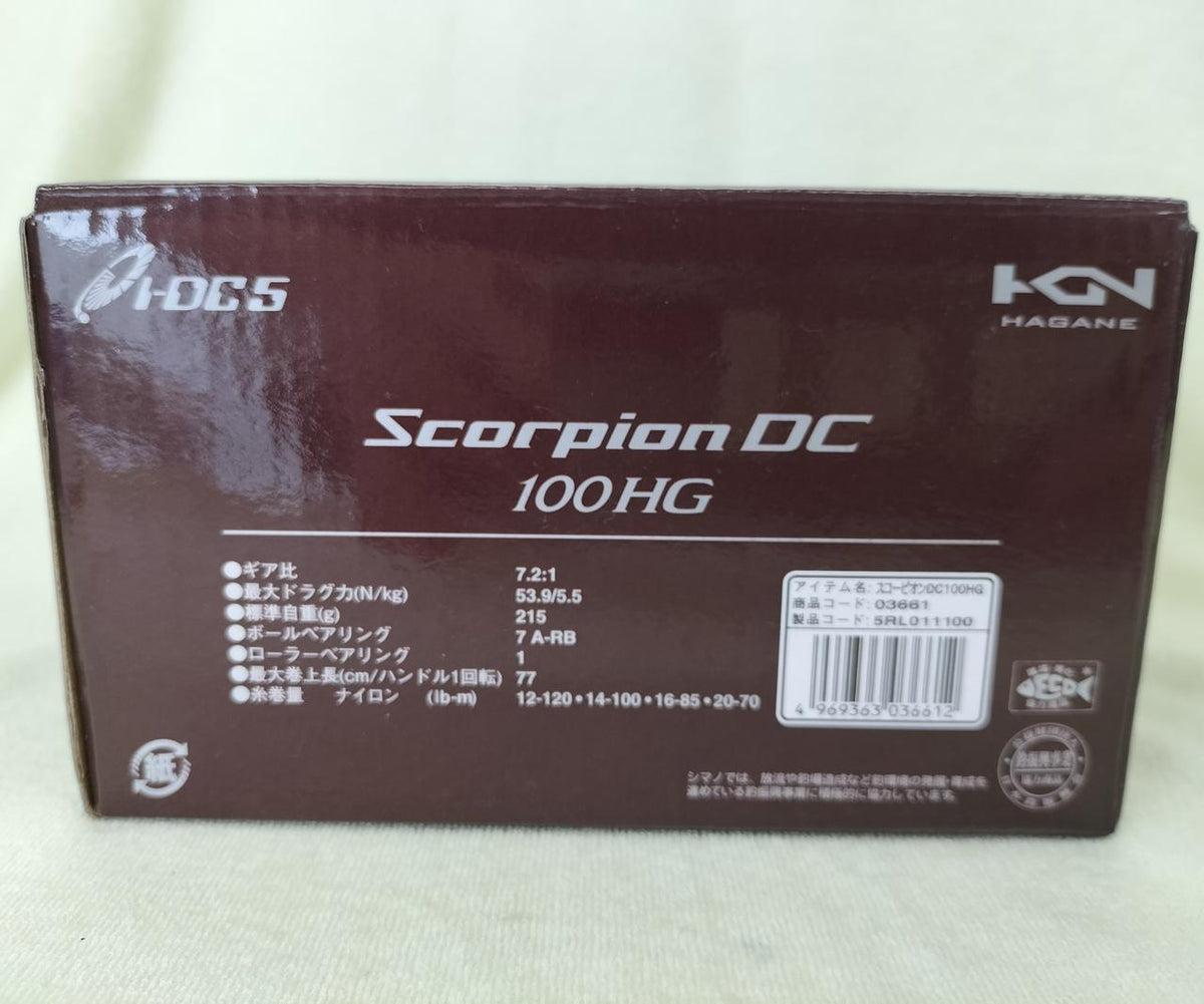 SHIMANO Baitcasting Reel SCORPION DC 100HG