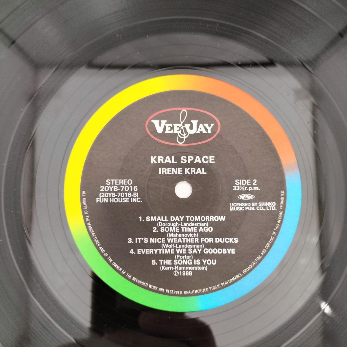 FUN HOUSE LP Record CD:30YD-7016 Kral Space Irene Kura
