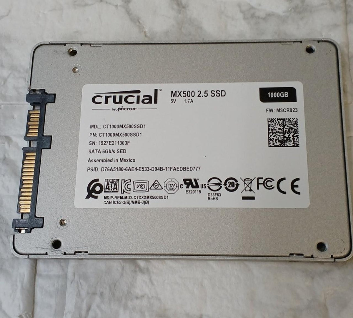 CRUCIAL SSD CT1000MX500SSD1