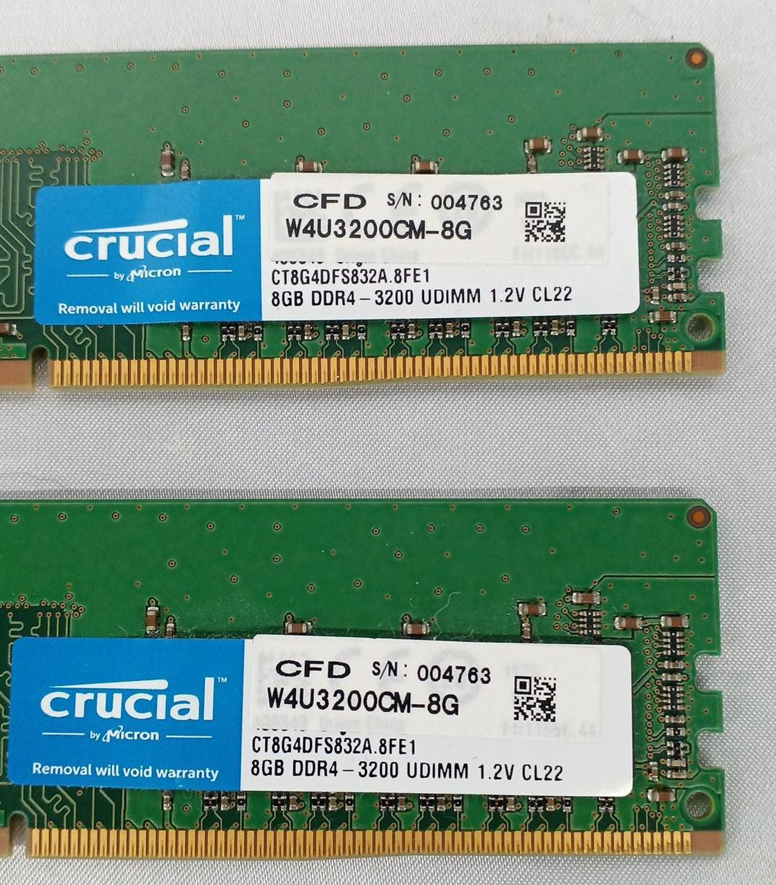 CRUCIAL Memory 8GB x2 W4U7200CM-8G