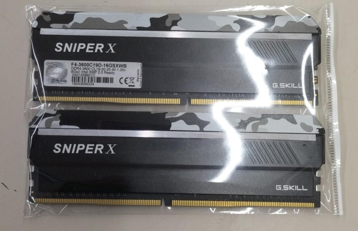 G.SKILL DDR4 8GB memory x2 F4-3200C16D-16GSXWB