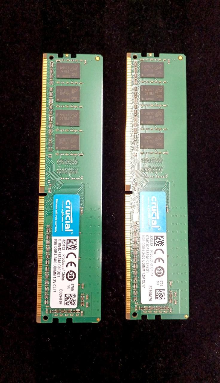 Crucial DDR4 memory 16GB CT8G4DFS824A. C8FBD1