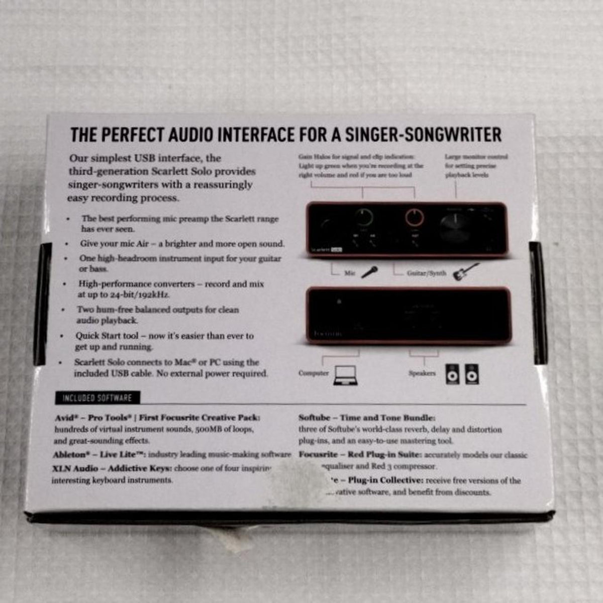 FOCUSRITE Audio interface: SCARLETT SOLO 3RD GEN