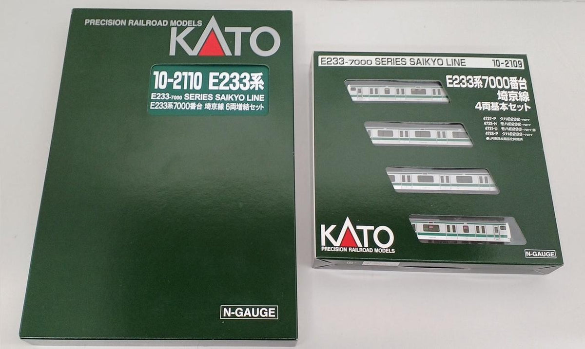 KATO N Gauge E233 Series 7000 Subseries Saikyo Line Basic + Add-on Set
