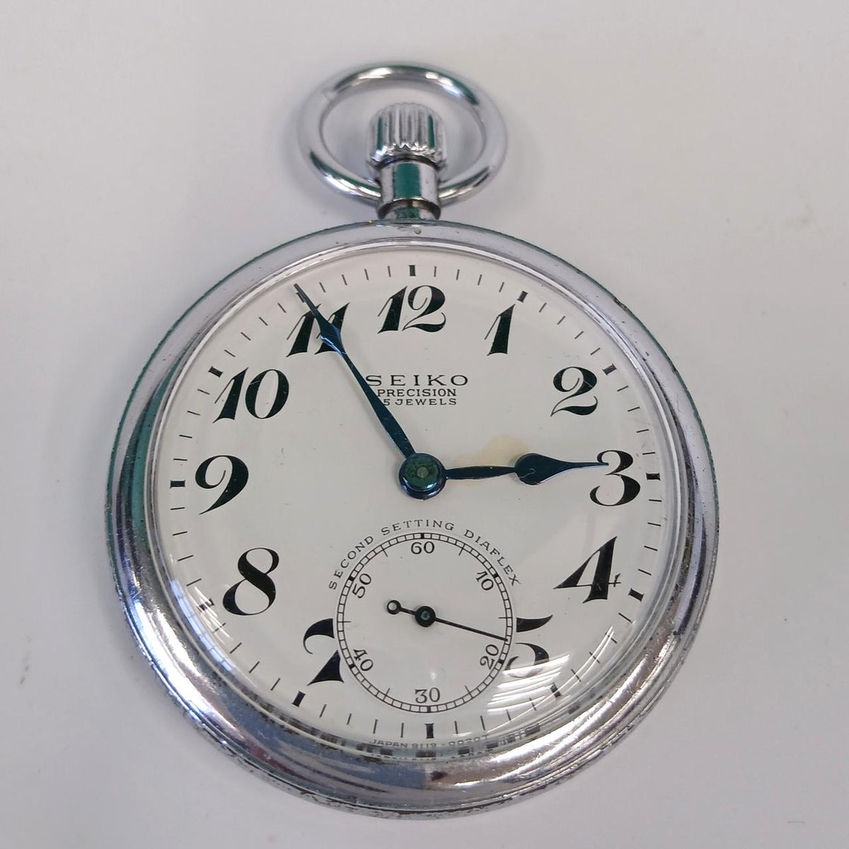 SEIKO Manual Winding Railway Pocket Watch Tonantetsu 75048