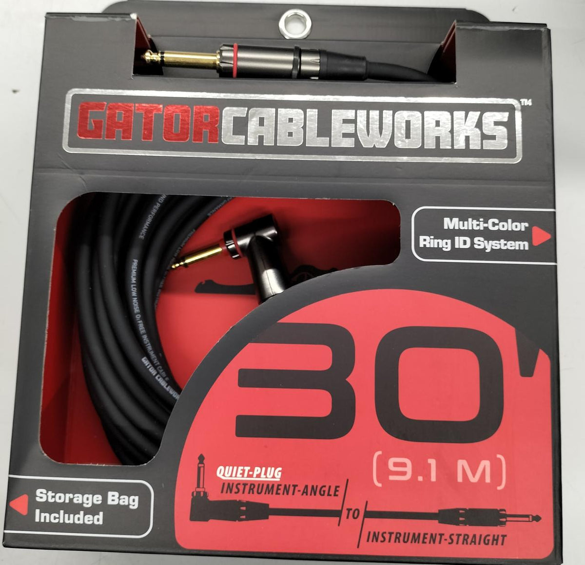 GATOR CABLEWORKS Shielded Cable for Musical Instruments GCWH-INS-30RAQT - Banzai Thrifting | BanzaiHobby