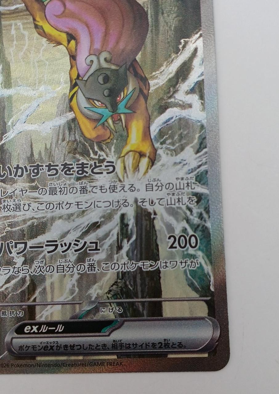 Pokémon Raikou EX SAR 108/076
