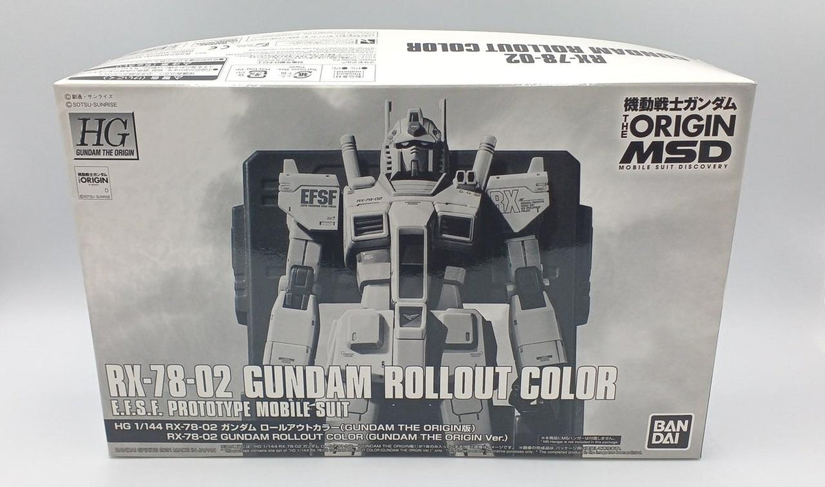 BANDAI Mobile Suit Gundam THE ORIGIN MSD HG 1/144 RX-78-02 Gundam Rollout Color