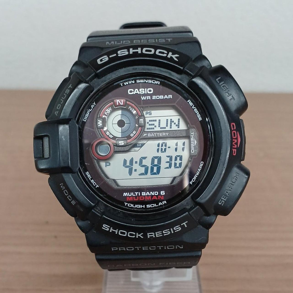 CASIO G-SHOCK GW-9300 MUDMAN Black Solar Condition B