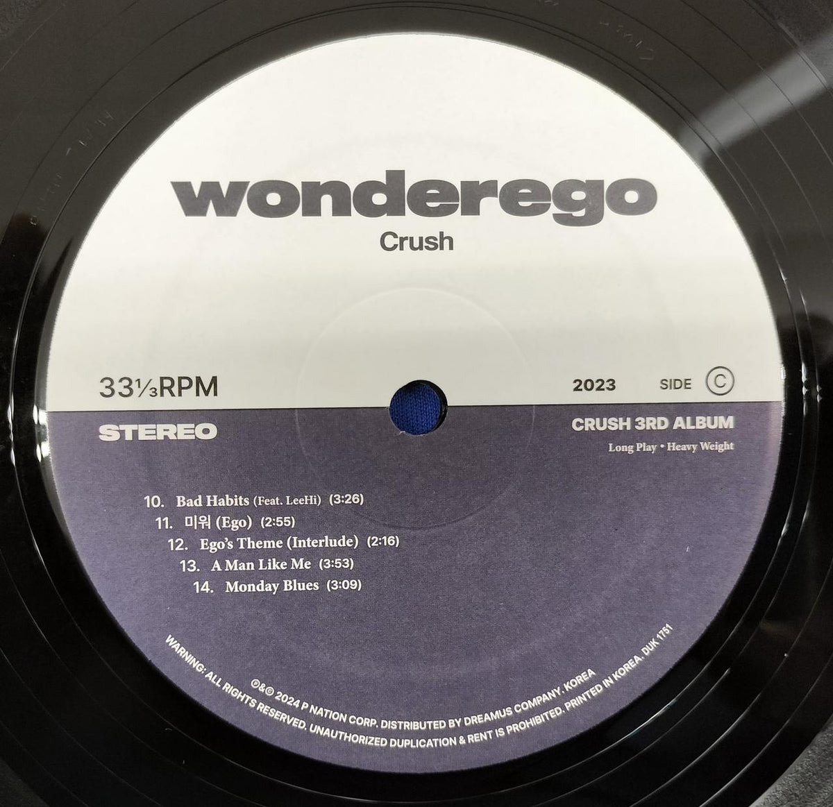- LP Record CRUSH / WONDEREGO