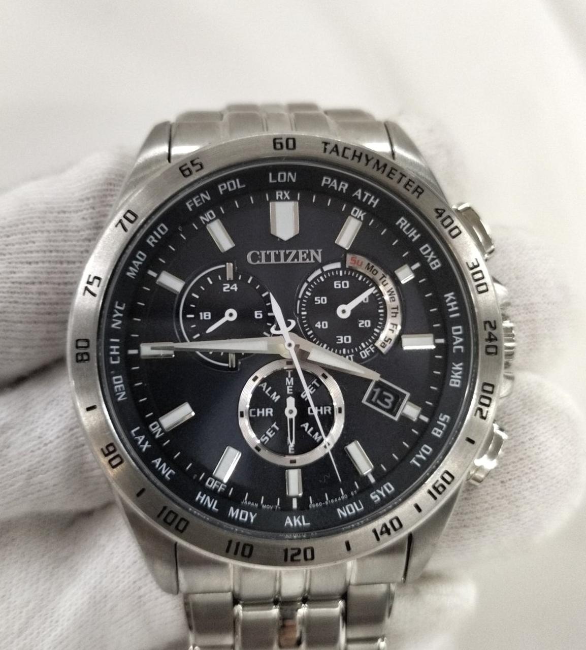 CITIZEN ECO-DRIVE Radio-Controlled Solar Wristwatch CB5870-91L (E660-S119944) - Banzai Thrifting | BanzaiHobby