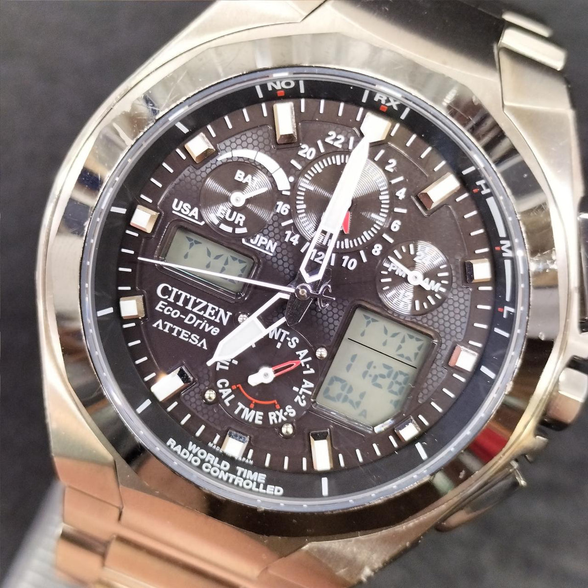 CITIZEN ECODRIVE Radio-Controlled Wristwatch U600-T011497 - Banzai Thrifting | BanzaiHobby