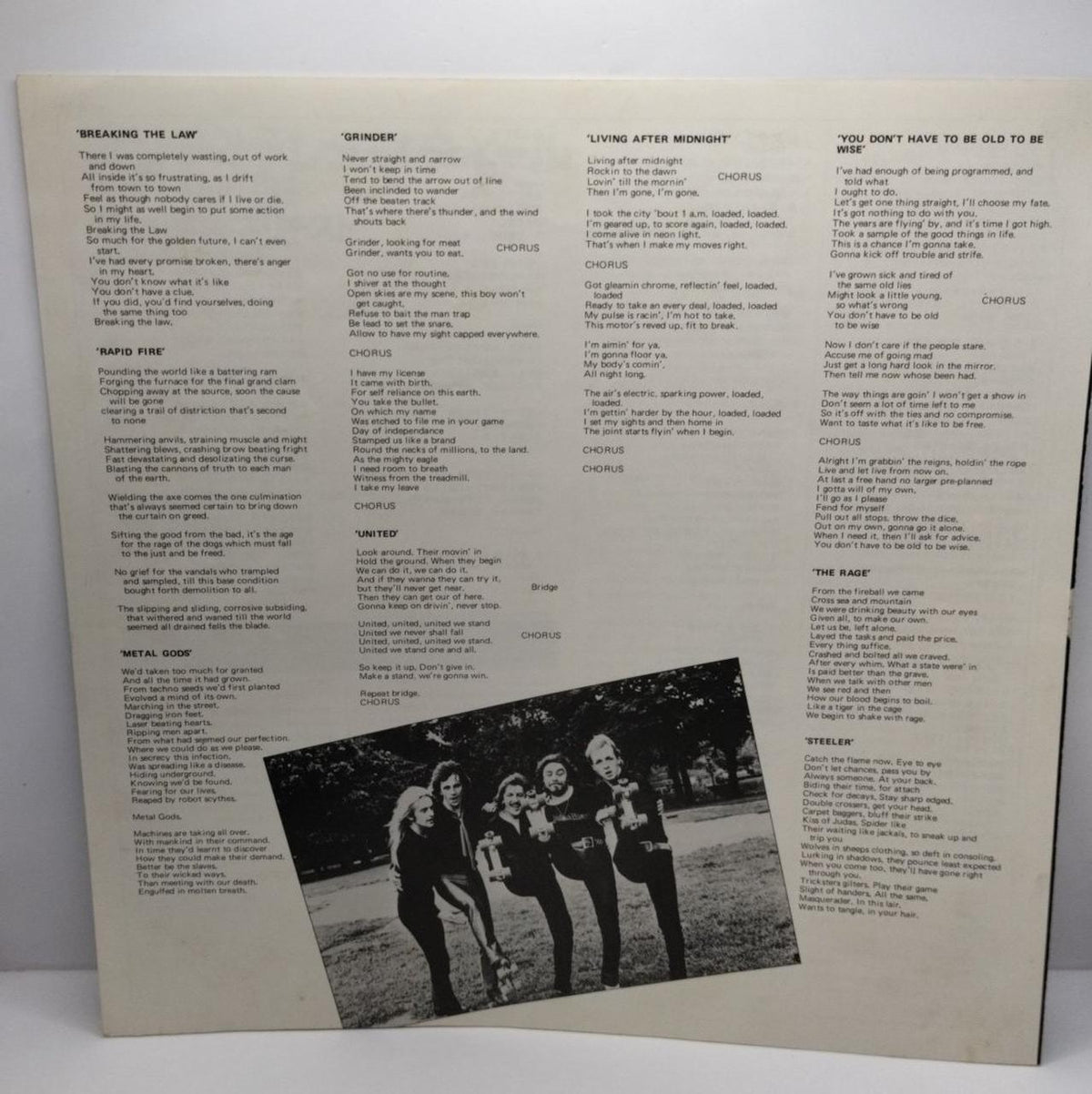 EPIC SONY Judas Priest British Steel 25 3P 208 - Banzai Thrifting | BanzaiHobby