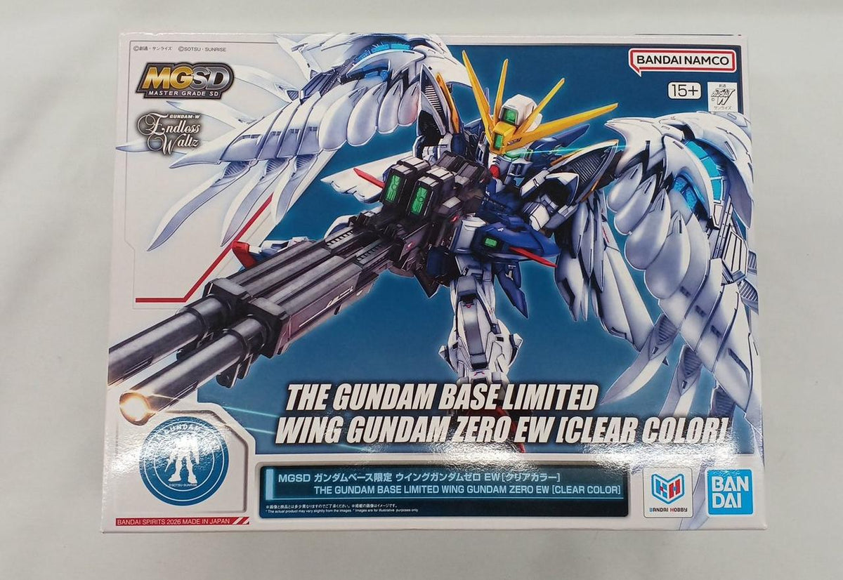 BANDAI Gunpla MGSD Gundam Base Limited Wing Gundam Zero Clear Card - Banzai Thrifting | BanzaiHobby