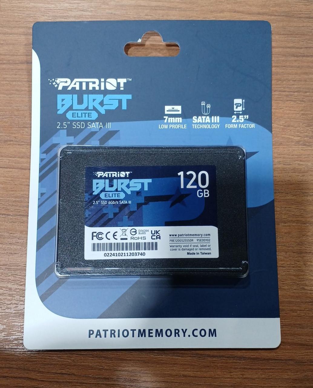 PATRIOT MEMORY SSD 120GB SATA3 built-in 2.5-inch - Banzai Thrifting | BanzaiHobby