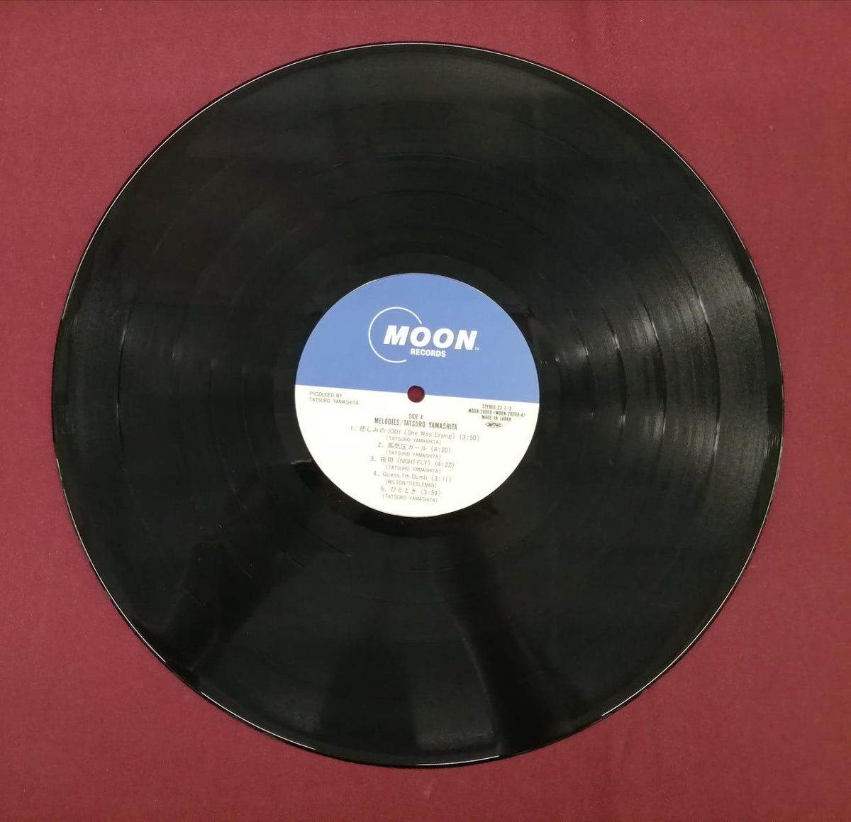 MOON LP Japanese Music Tatsuro Yamashita Melodies