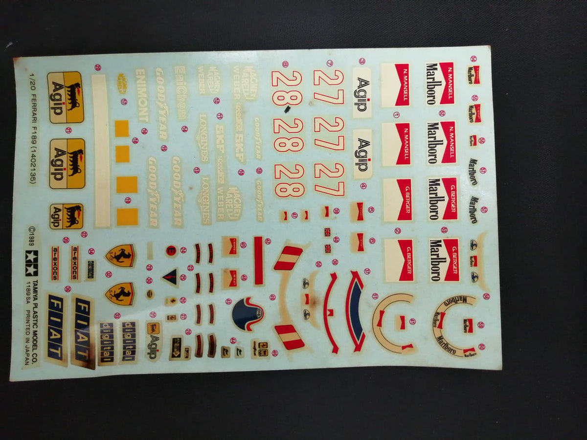 TAMIYA Ferrari F189 ITEM20023 - Banzai Thrifting | BanzaiHobby
