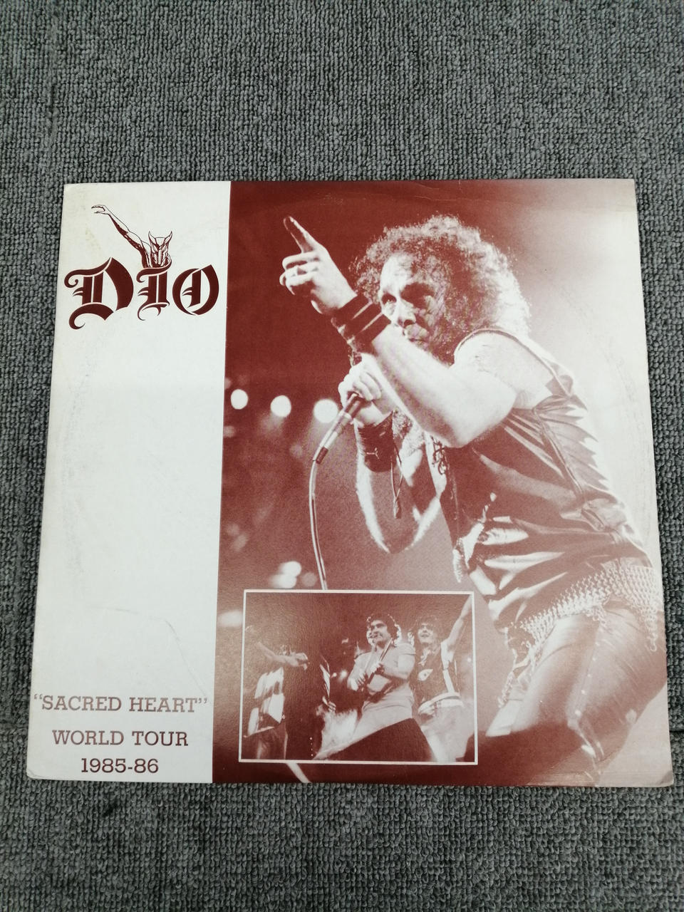 unclear Vinyl Record DIO/"SACRED HEART" WORLD TOUR