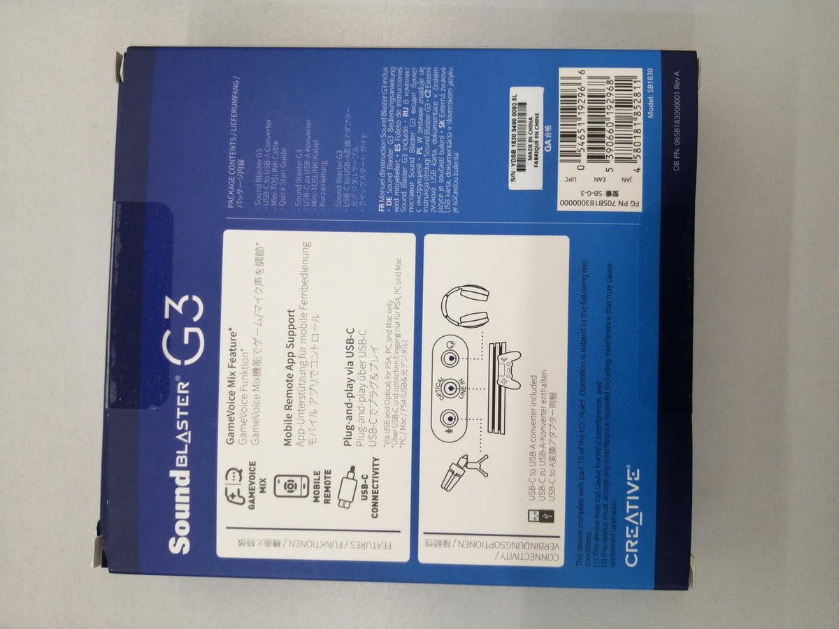 Creative Media Gaming Amplifier SOUND BLASTER G3