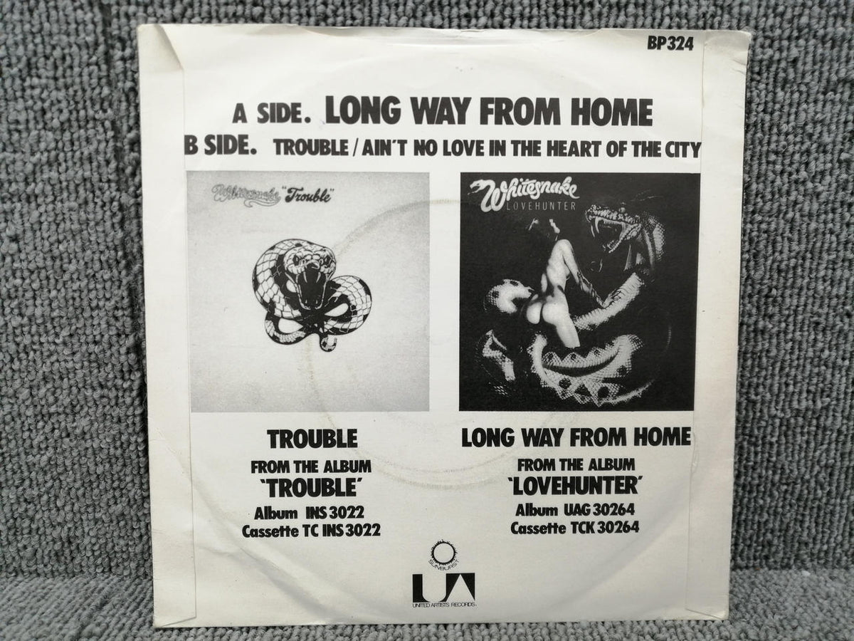 UNITED ARTISTS RECORDS EP WHITESNAKE/LONG WAY FROM HOME