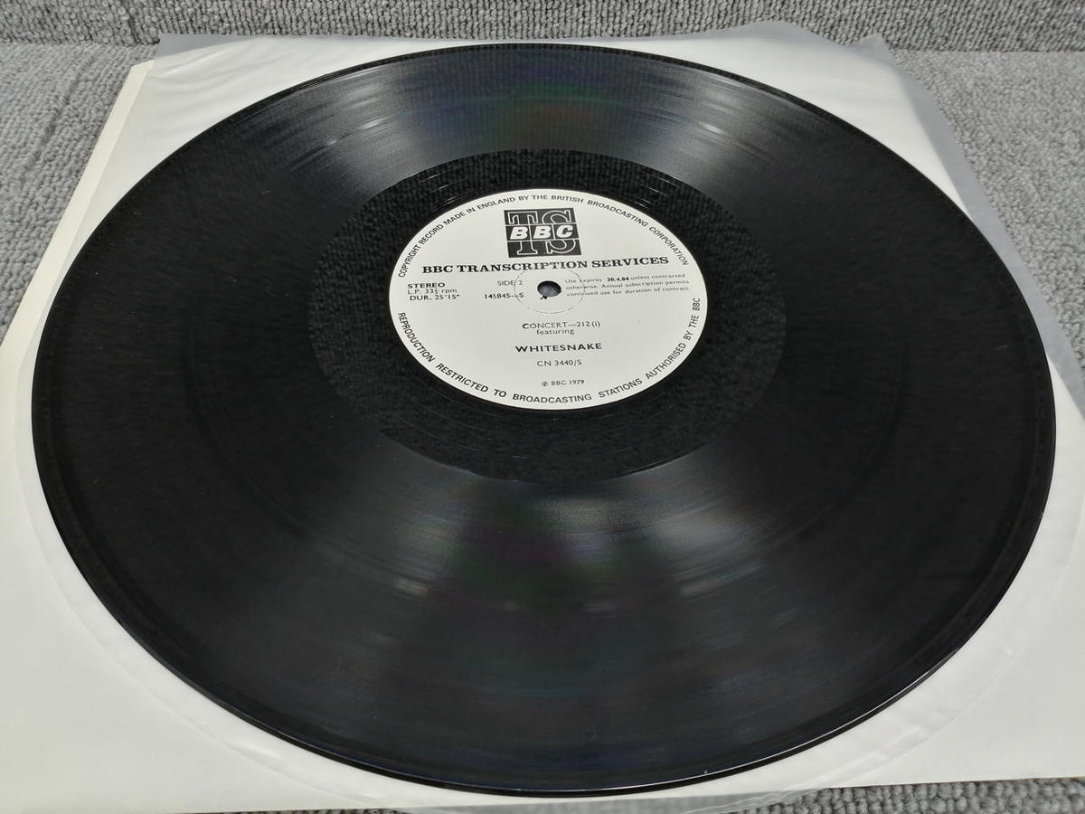 BBC TRANSCRIPTION SERVICES Analog Record WHITESNAKE / IN CONCERT-212