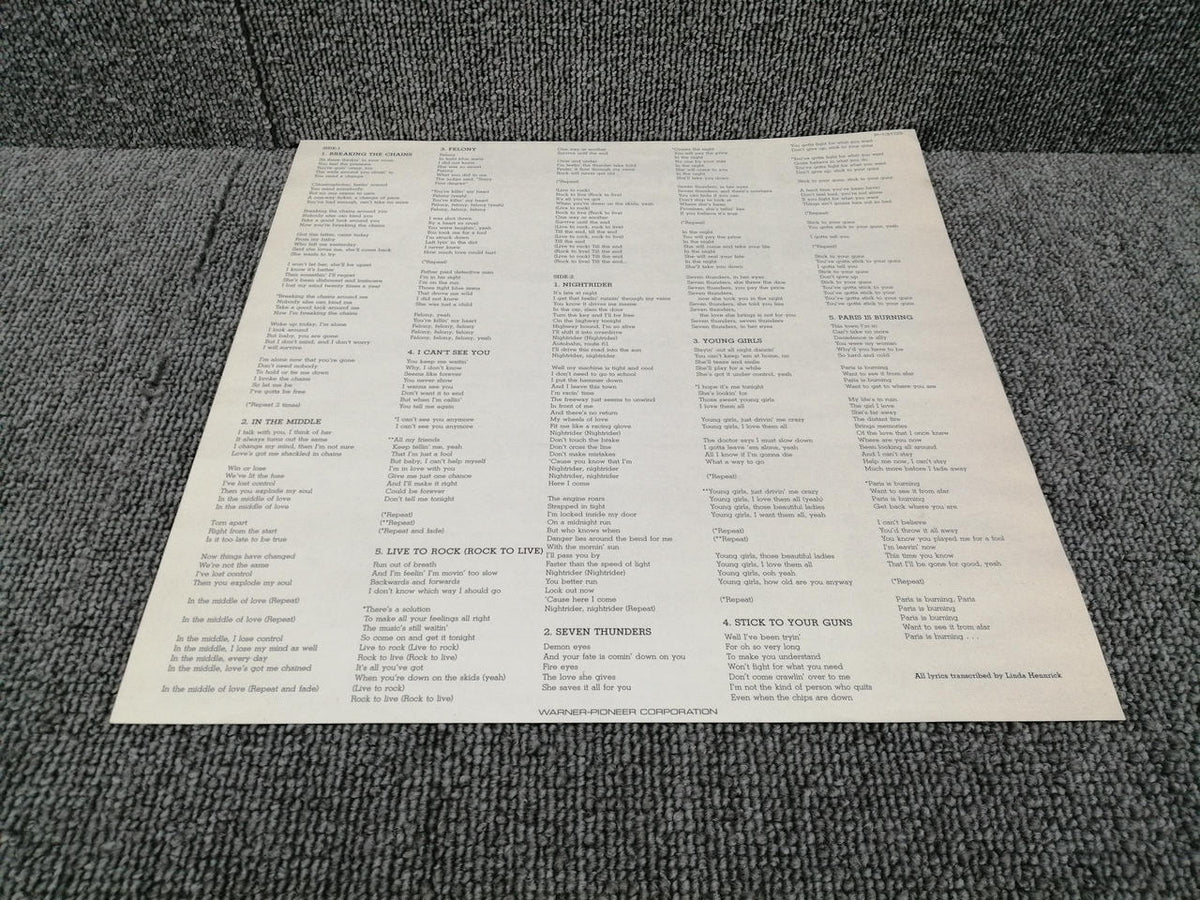 ELEKTRA Vinyl Record DOKKEN/BREAKING THE CHAINS