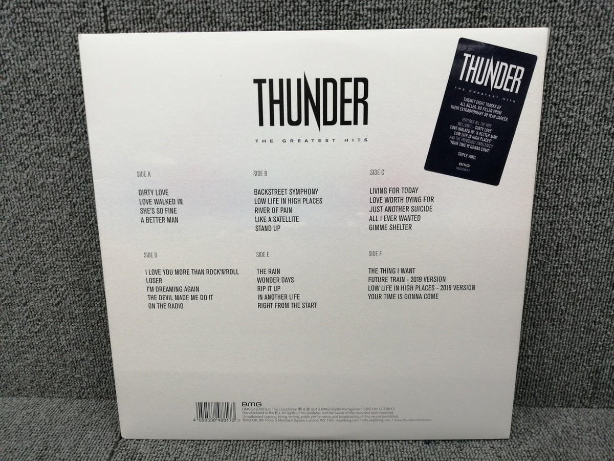 BMG Analog Record THUNDER/THE GREATEST HIT
